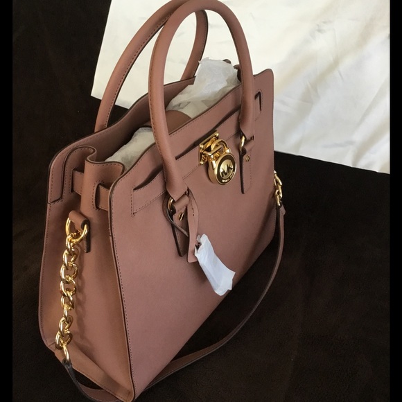 SOLD-Michael kors Dusty Rose Hamilton Shoulder bag - Picture 5 of 7