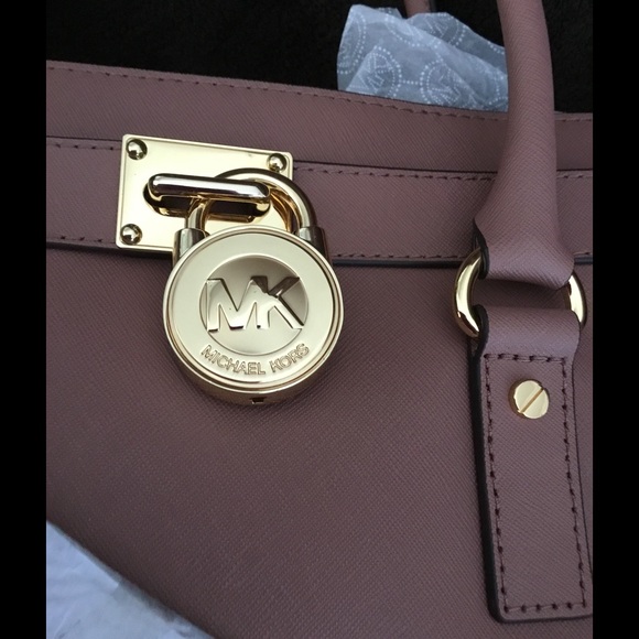 SOLD-Michael kors Dusty Rose Hamilton Shoulder bag - Picture 6 of 7