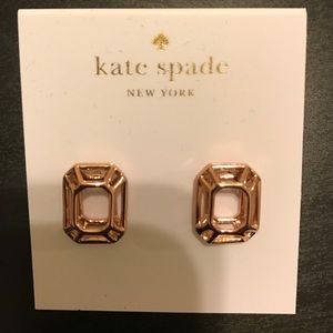 Kate Spade Rose Gold Geometric Earrings 💎