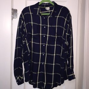 Womens button up plaid shirt