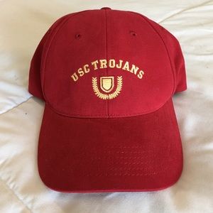 USC Trojans Leather Strapback Dad Hat!