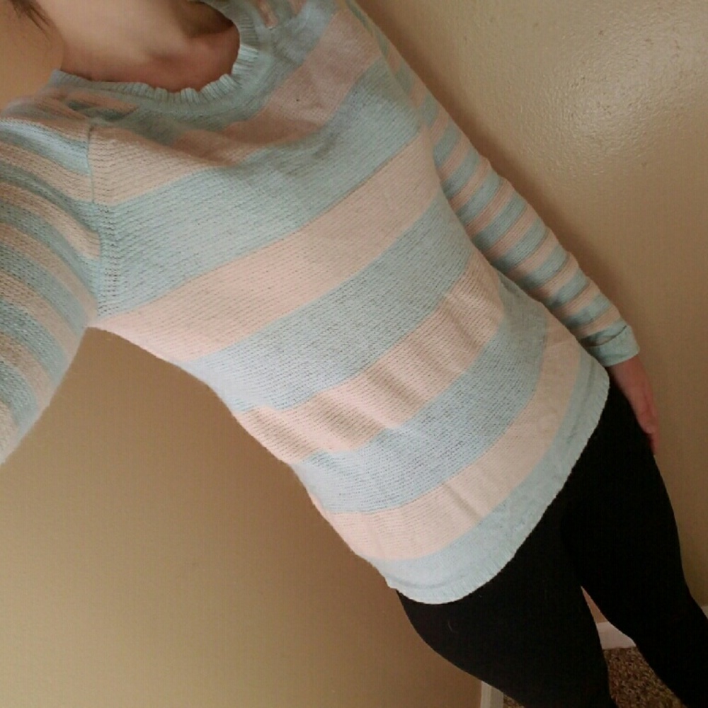 4/ $15 Forever21 Blue and Cream Sweater