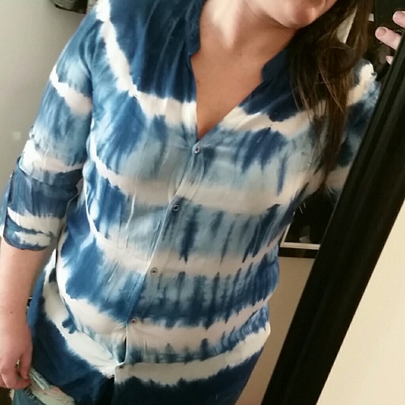Tye dye button down