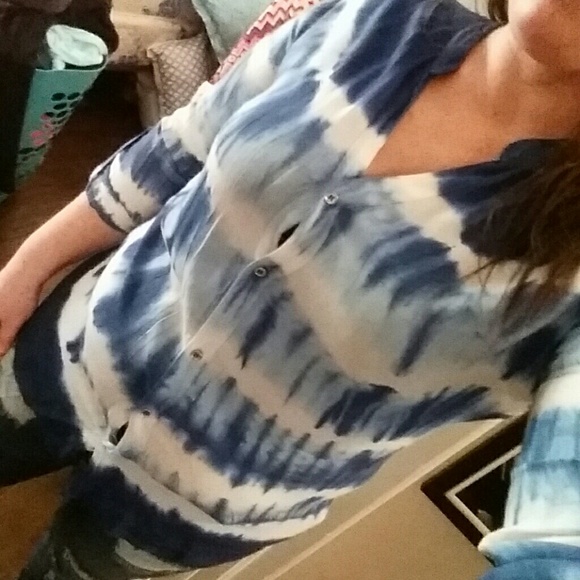 Tye dye button down - Picture 3 of 3
