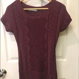 Purple sweater tunic