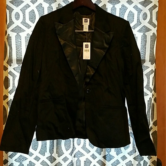 Black Gap tuxedo type blazer