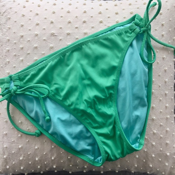 Tie side bikini bottom - green - medium