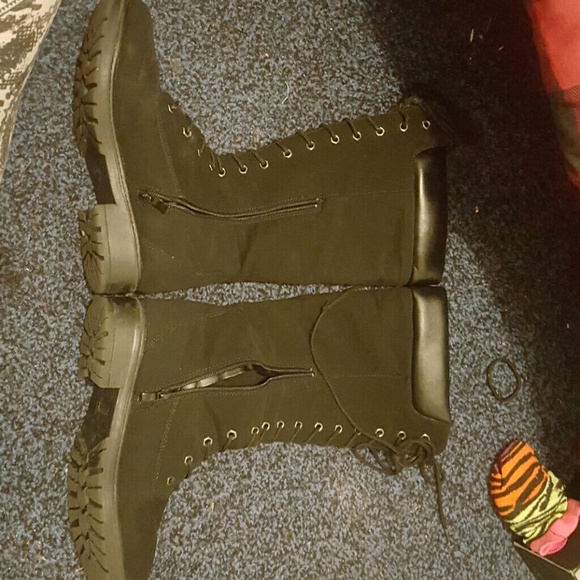 Knee high Timberland style boots