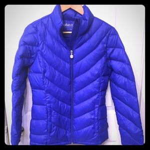 Calvin Klein light weight packable puff jacket