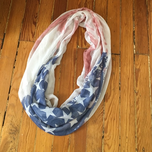 American Flag Infinity Scarf - Picture 1 of 3