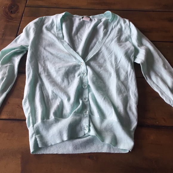 Beautiful mint green tissue weight sweater