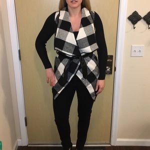Black and white jacket