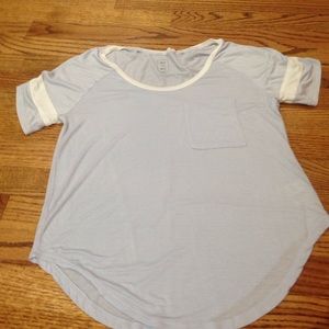 PACSUN: Light Blue Simple Top