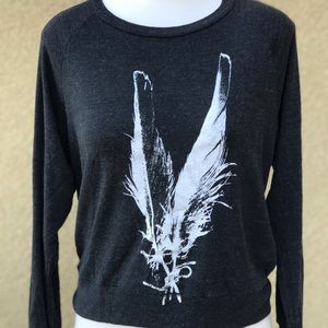 Long sleeve crop raglan