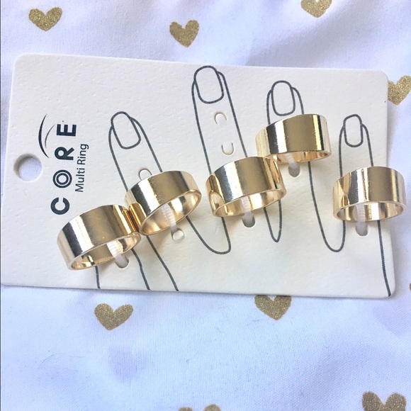 Multi Gold Ring Set