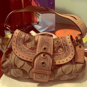 Coach signature handbag