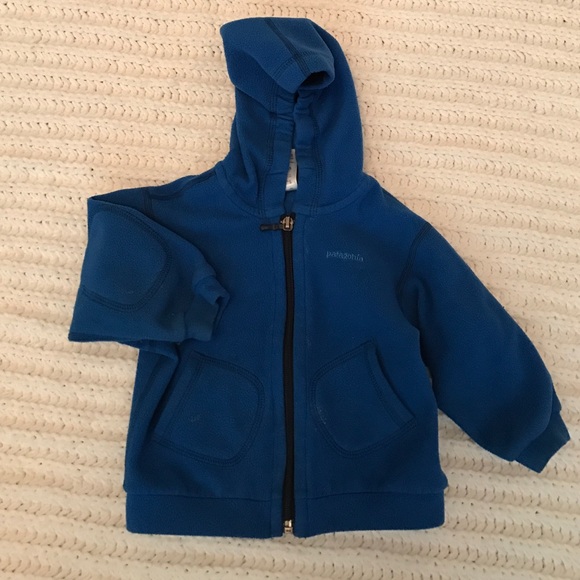 Patagonia baby blue fleece zip up - 6M
