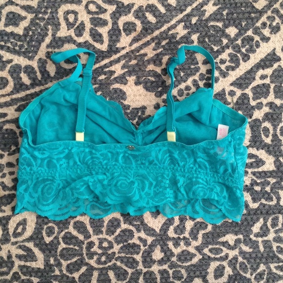 Pink brand turqouise bralette - Picture 2 of 3