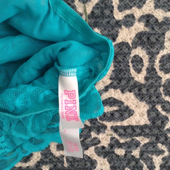 Pink brand turqouise bralette - Picture 3 of 3