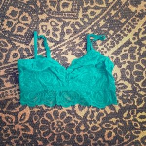 Pink brand turqouise bralette