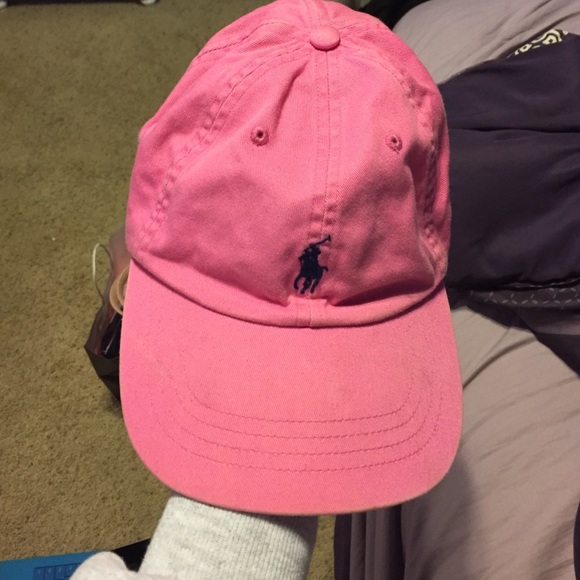 Pink polo hat