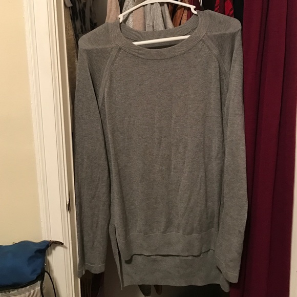 Grey hi low sweater