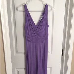 Purple, cotton maxi dress