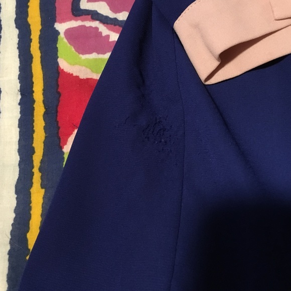 Cerulean blue button up blouse - Picture 4 of 4