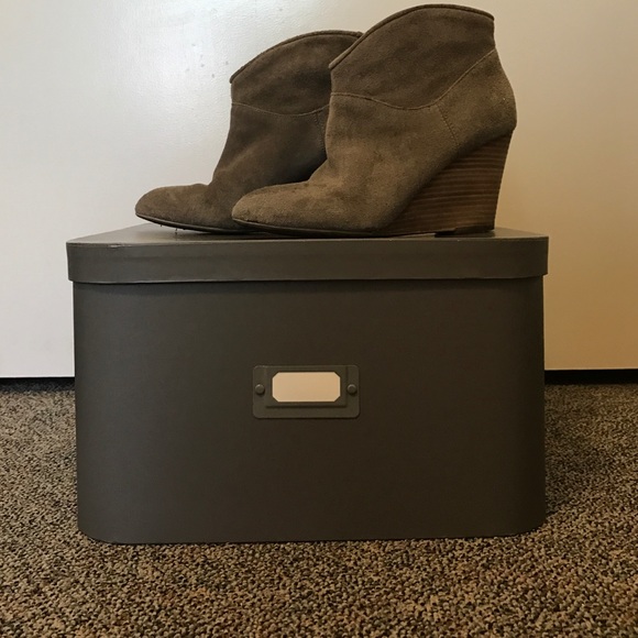 Aldo Suede Wedge Bootie