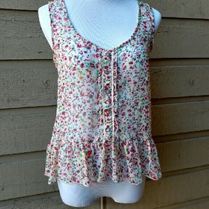 Mossimo High-Low Peplum Blouse