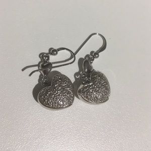 Sterling silver heart earrings