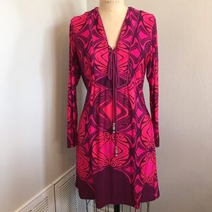 Analili purple & pink mini dress