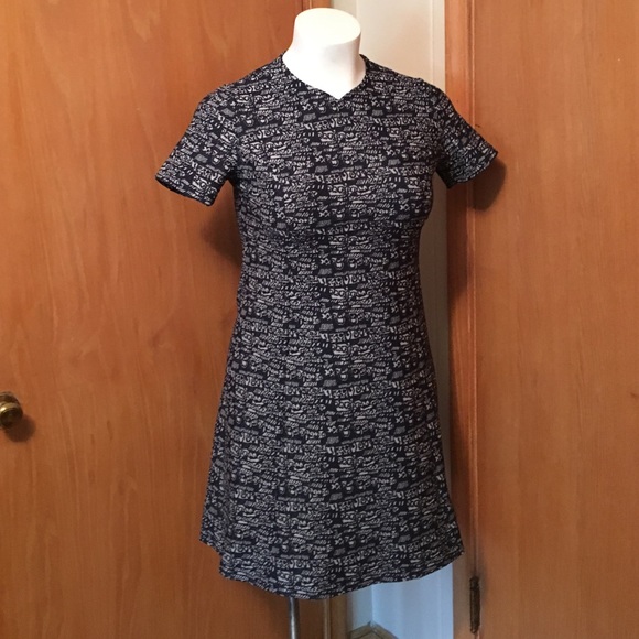 Vintage sixties jacquard knit dress