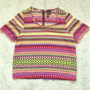 Bright Aztec Boutique Dressy Loose Shirt