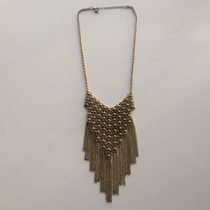 Gold statement necklace