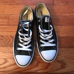 Leather converse shoes