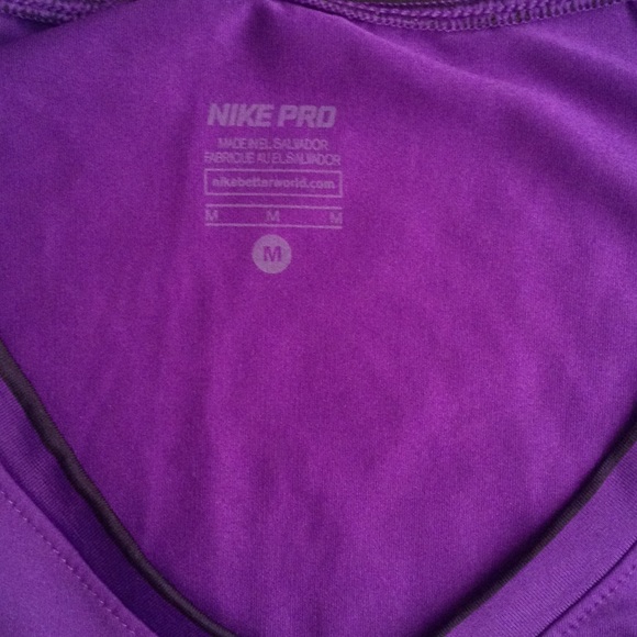 Nike Pro  Dri-fit V neck workout top - Picture 3 of 4