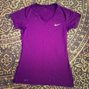 Nike Pro  Dri-fit V neck workout top