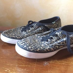 Girls cheetah print keds