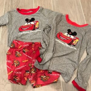 Lightening McQueen long and short sleeve PJs