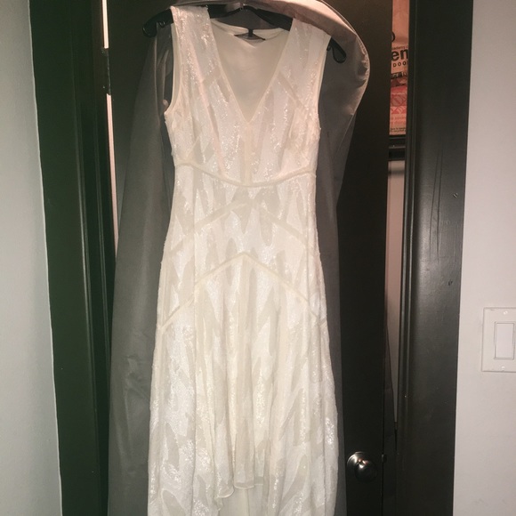 BCBG High Low Formal Sequin Gown