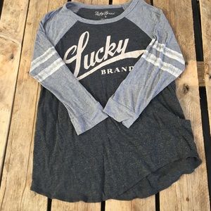 Lucky Brand soft vintage style raglan top