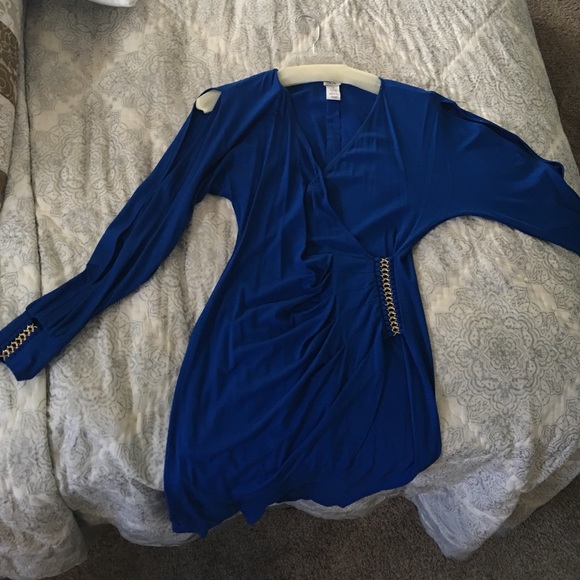 Royal blue cache dress. Size small worn once