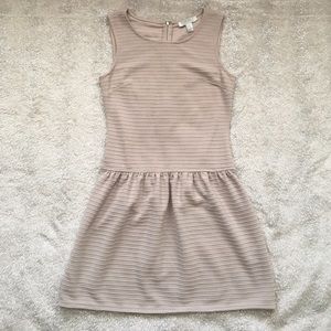 Forever 21 Nude Ribbed Drop-Waist Dress