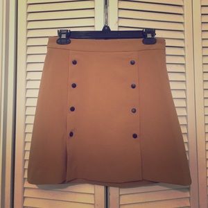 Forever 21 mustard yellow double button skirt.