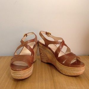 PRADA cross platform wedge espadrilles 8