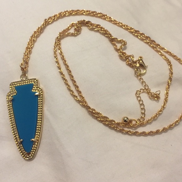 Blue and gold necklace