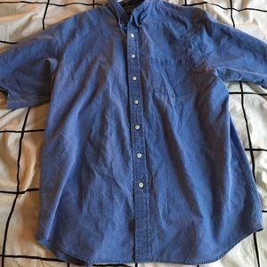 Light blue button up