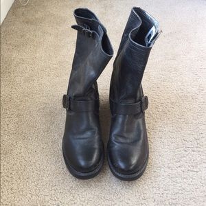 Frye Black Motorcycle Boot
