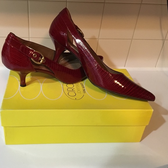 Red shoes for Valentines Circa Joan and David Luxe